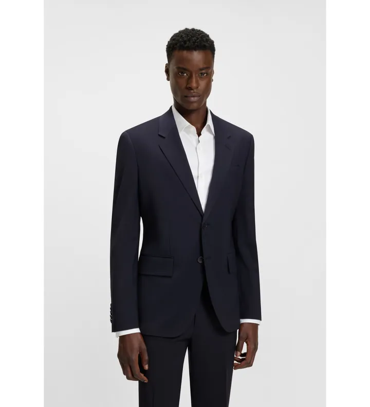 HUGO para hombre. 50540159 Americana Karl marino (102), Casual, Fiesta, Clásico, Poliéster