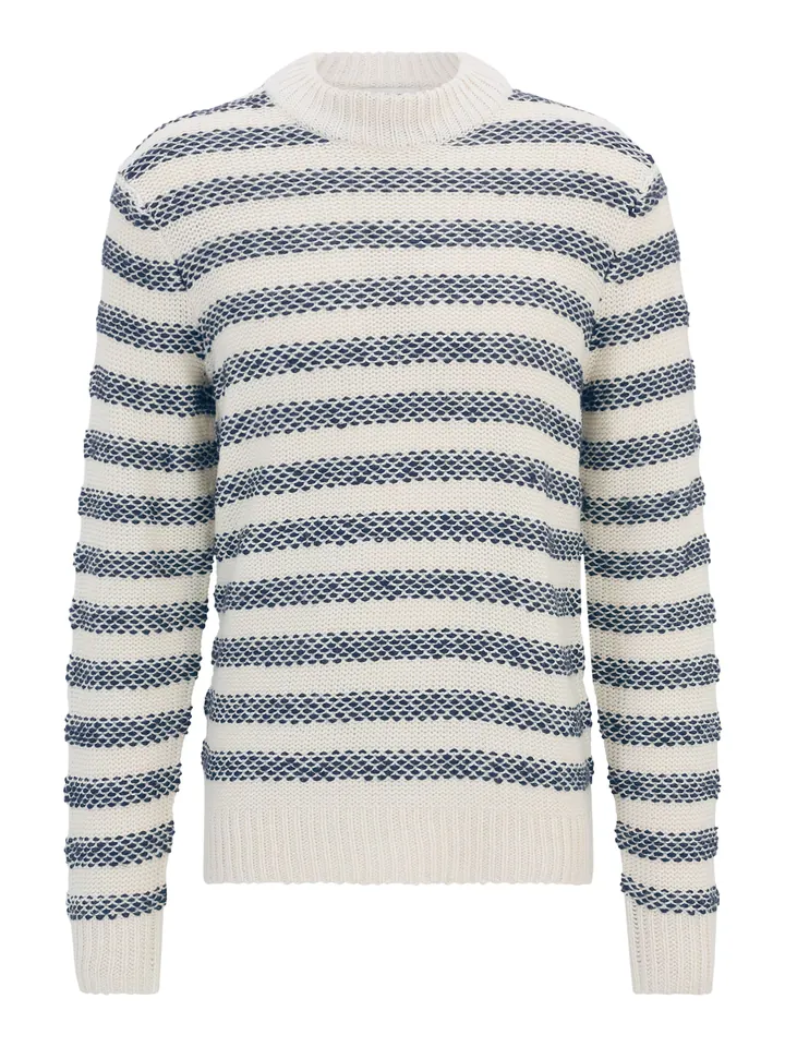 Casual Friday Jersey 'CF Karl'  beige claro / negro