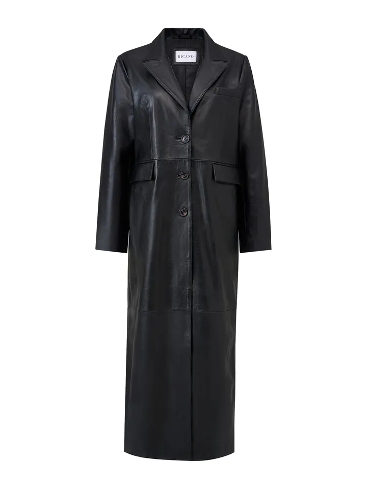 RICANO Abrigo de entretiempo 'Glossy'  negro