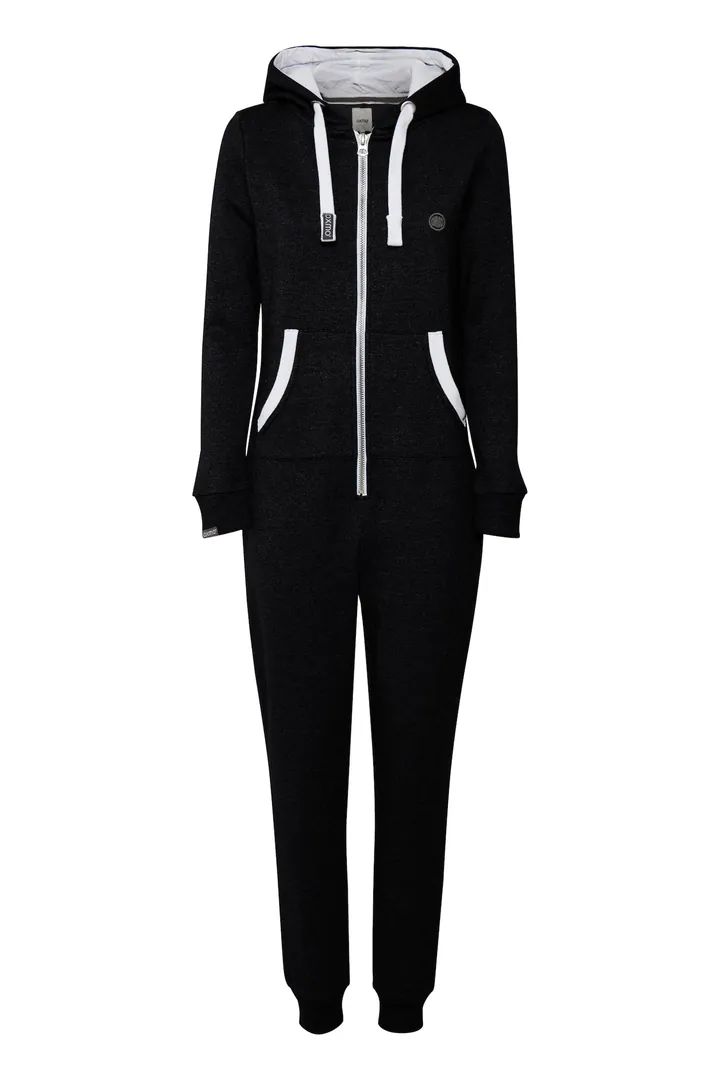 Oxmo Traje para estar en casa 'Nesie'  negro / plata / blanco