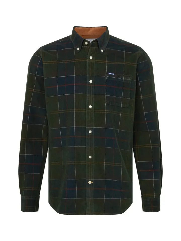 Barbour Camisa 'Blair' marino / verde oscuro / rojizo / blanco