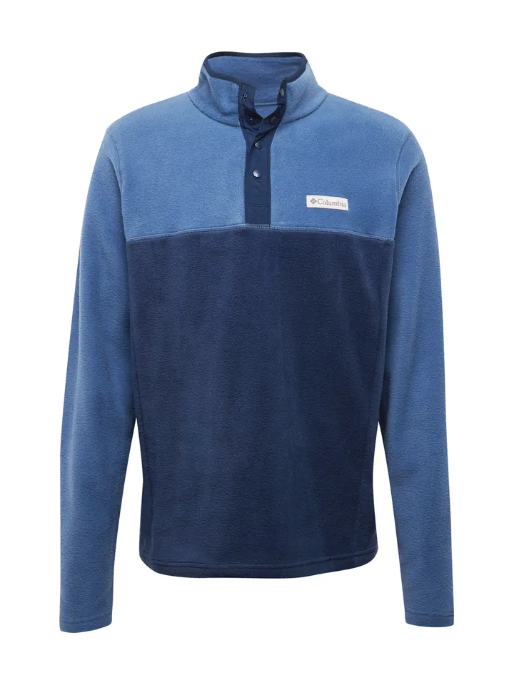 COLUMBIA Jersey deportivo 'Steens Mountain' azul / marino / gris oscuro / blanco