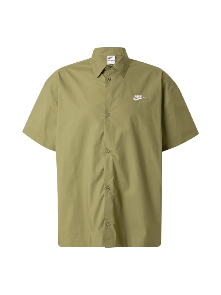Nike Sportswear Camisa 'CLUB' oliva / blanco