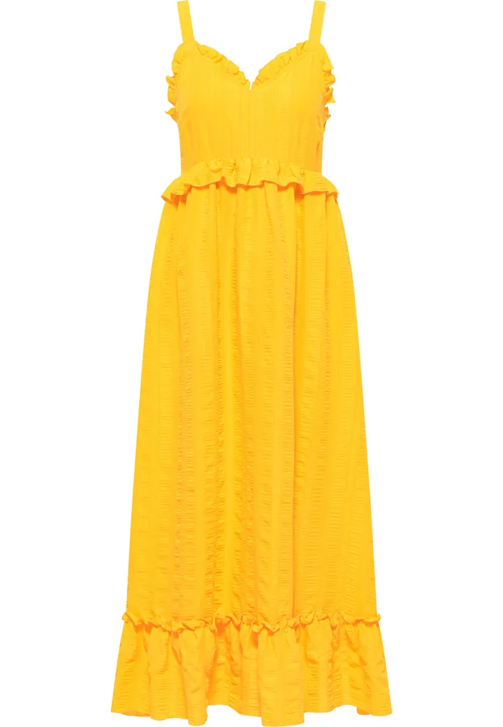 IZIA Vestido de verano  naranja claro