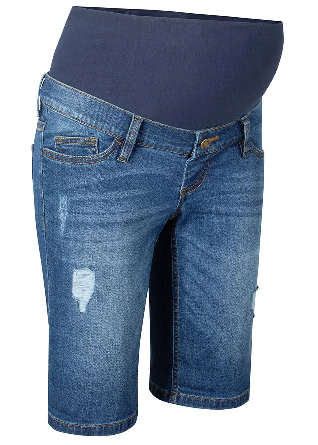 Bermudas vaqueras premamá, regular fit