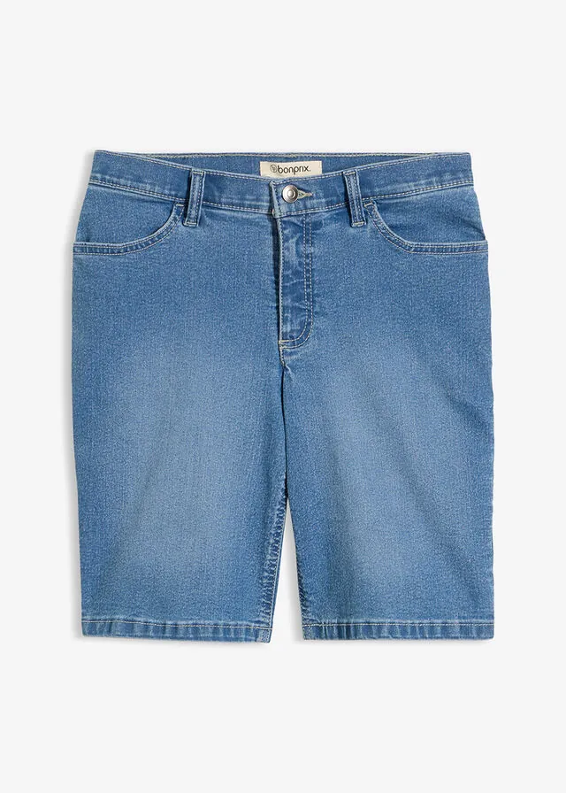 Bermudas vaqueras de talle medio