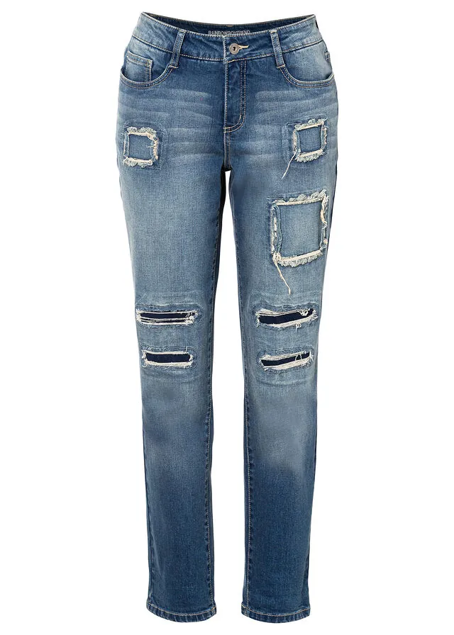 Vaqueros tipo boyfriend, mid waist