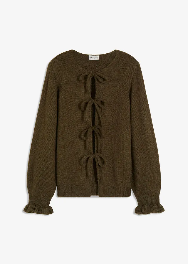 Chaqueta de punto oversize de suave mezcla de lana