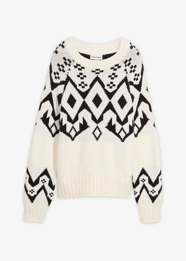 Jersey oversize de estilo noruego