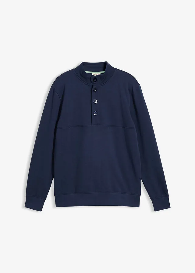 Sudadera con botones de algodón orgánico puro