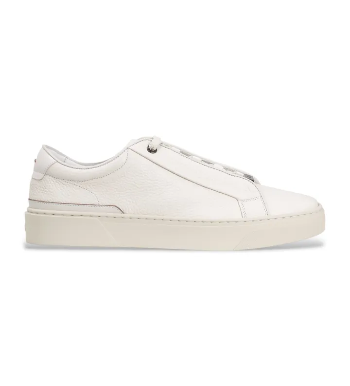 BOSS para hombre. 50545153 Zapatillas de piel Gary Tenn blanco (40), Plano, Cordones, Casual