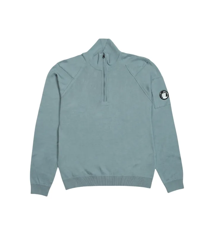 C.P. Company para hombre. 18CMKN083A004037A Jersey con cuello de polo azul (XXL), Casual, Algodón