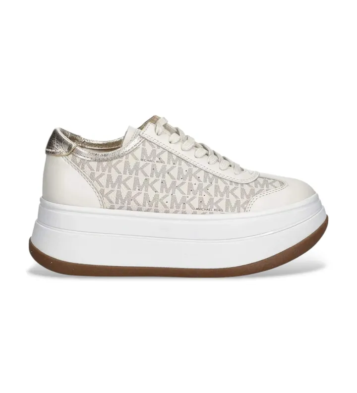 Michael Kors para mujer. 43T5HYFS2L Zapatillas Hayes beige (41), 5 a 8cm, Cordones, Casual