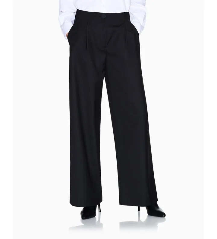 A|X Armani Exchange para mujer. XW001919AF10855UC001 Pantalón Sarga negro (3XL), Casual, Clásico, Poliéster
