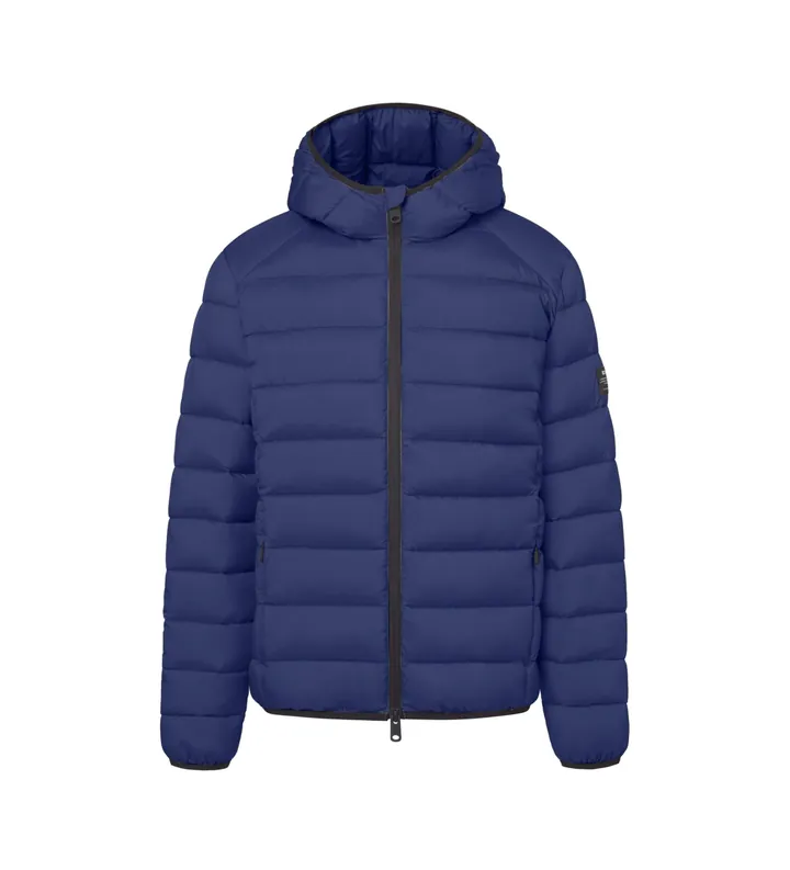 ECOALF para hombre. MCMGAJKASPEN0987W25-165 Chaqueta Aspenal azul (L), Casual, Sostenible, Poliéster reciclado