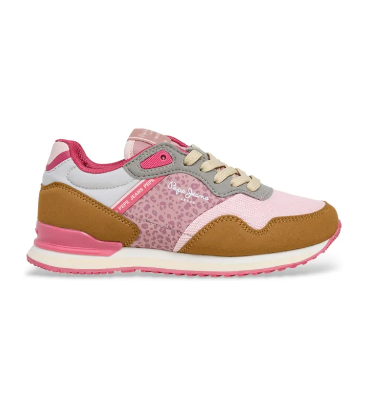 Pepe Jeans para mujer. PGS400014 Zapatillas London Chic multicolor (36), Plano, Cordones, Casual