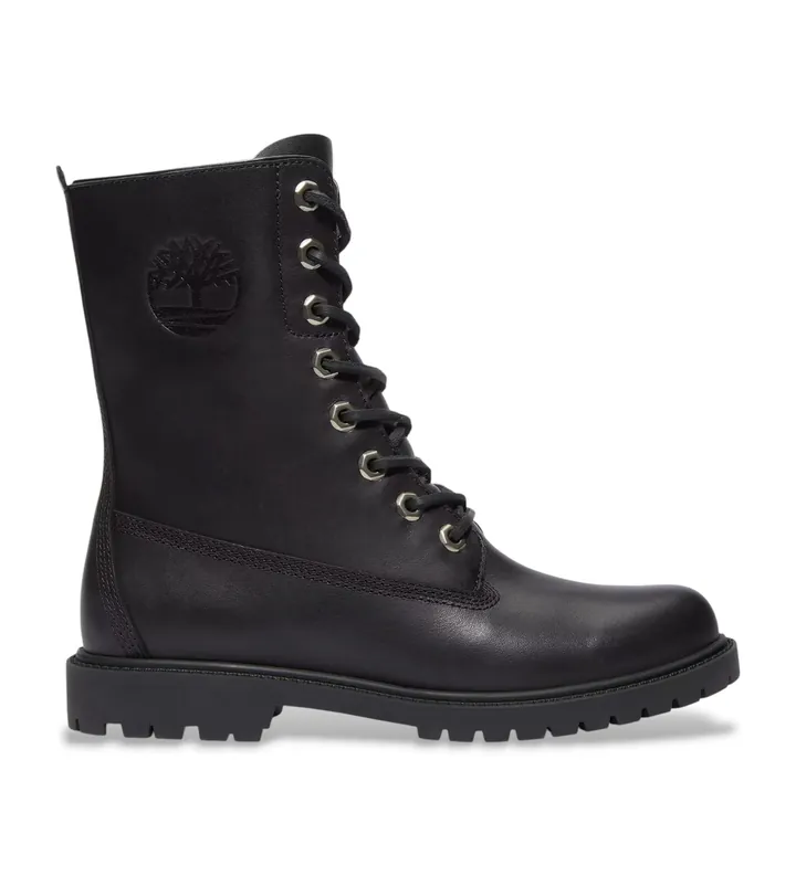 Timberland para mujer. TB0A43MXW021 Botas impermeables 8-Inch de piel negro (39), Plano, Cremallera, Casual