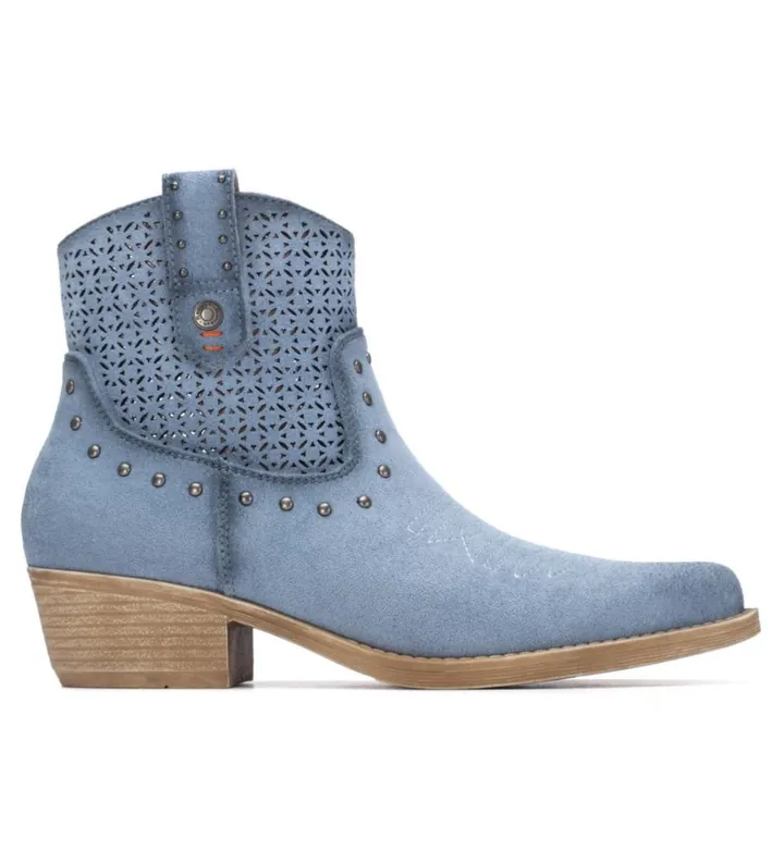 Refresh para mujer. 17504203-JEANS Botines 175042 azul (35), 3 a 5cm, Cremallera, Casual
