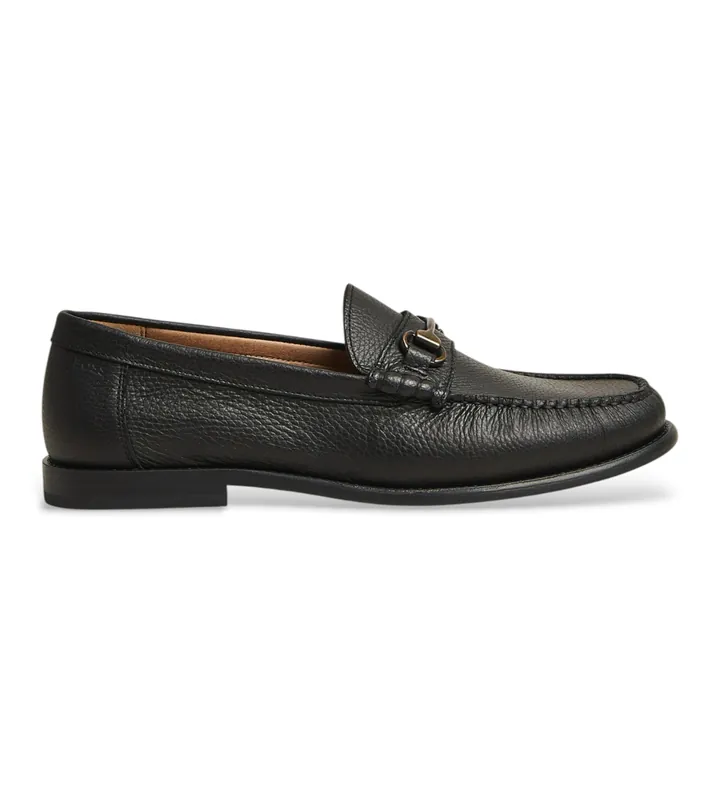 BOSS para hombre. 50563152 Mocasines de piel Tevan negro (43), Plano, Ninguno, Casual