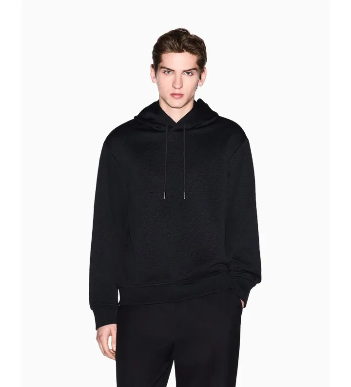 A|X Armani Exchange para hombre. XM002344AF21862UC001 Sudadera Stretch negro (L), Casual, Poliéster