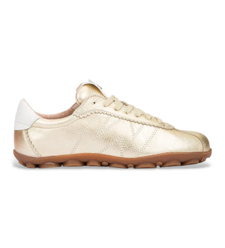 Wonders para mujer. AP-2102 Zapatillas Sprintr 02 dorado (37), Piel, Plano, Cordones, Casual