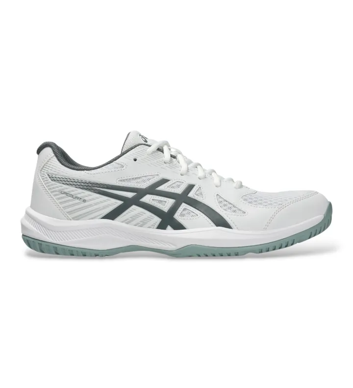Asics para hombre. 1071A104 Zapatillas Upcourt 6 blanco (40.5), Plano, Cordones, Casual, Deportivo, Mesh