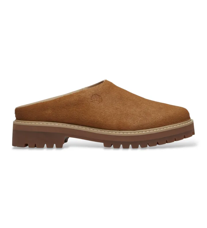 Timberland para hombre. TB0A5RCB01N1 Zuecos de piel Heritage marrón (43.5 W), Plano, Ninguno, Casual