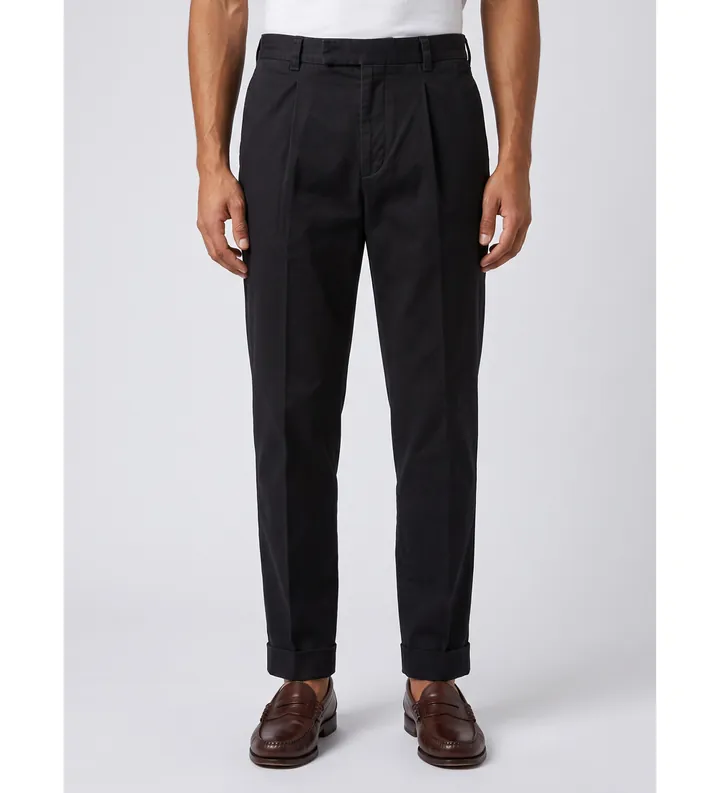 Berwich para hombre. cr0047x Pantalón Chiold marino (46), Casual, Algodón