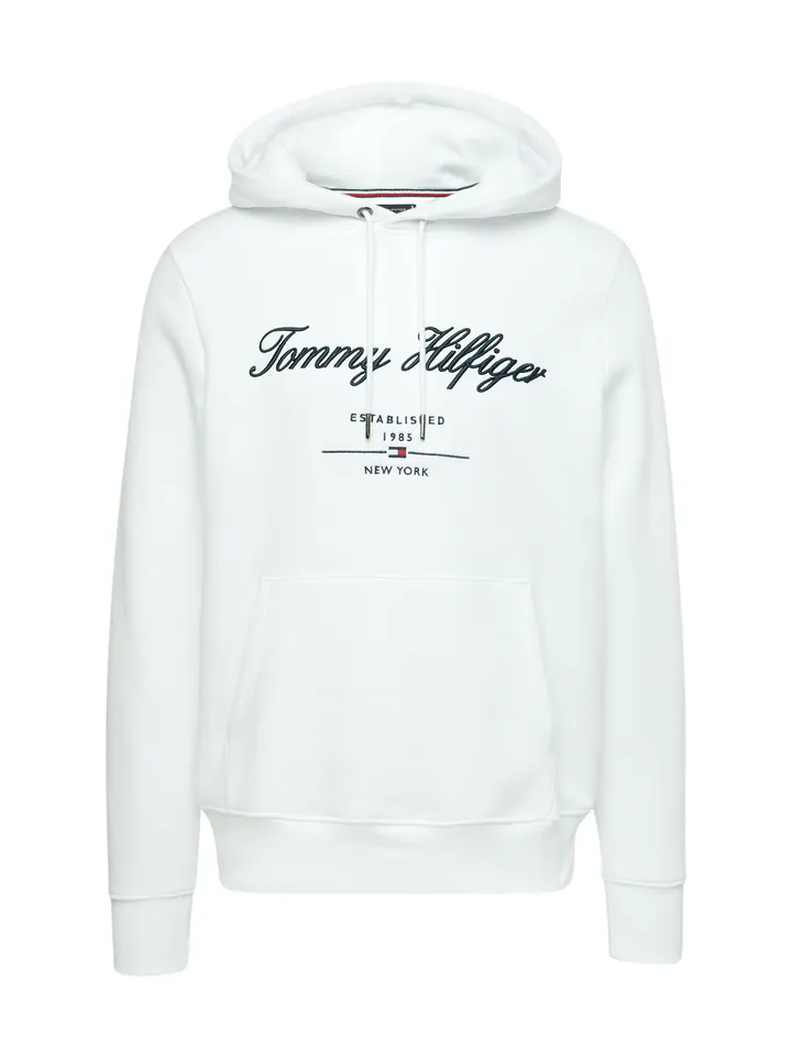 TOMMY HILFIGER Sudadera 'Logo Embroidery' navy / rojo / blanco