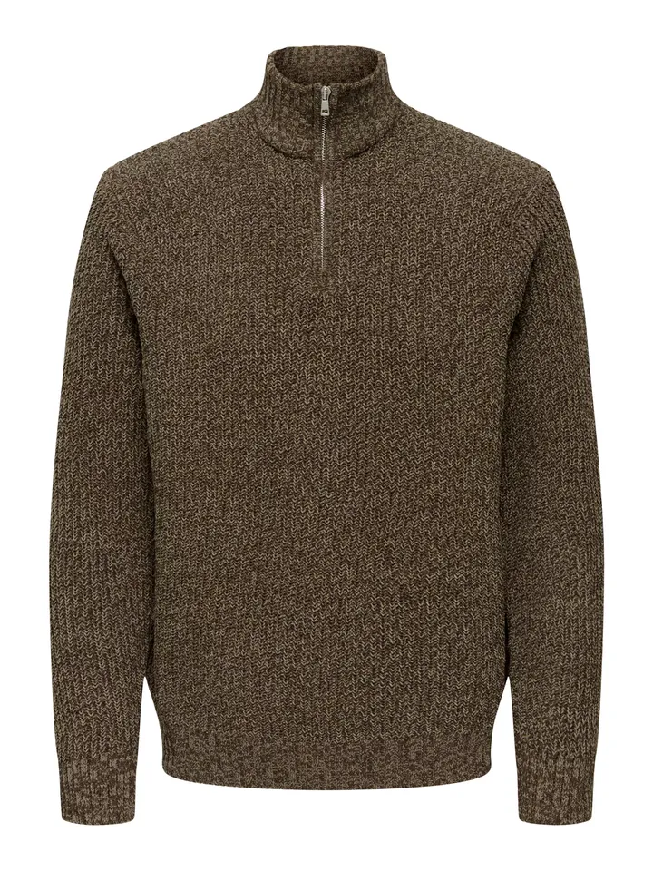 Only & Sons Jersey 'ONSJoin' marrón moteado
