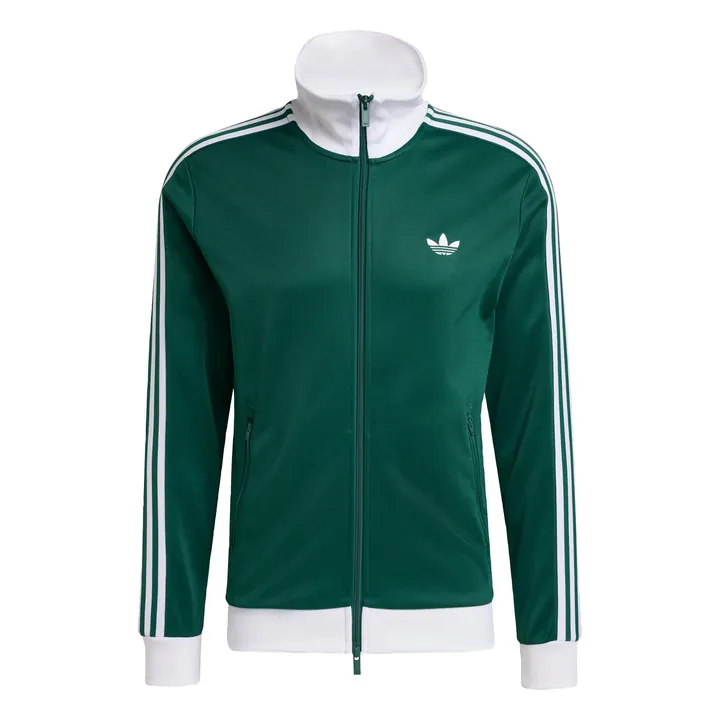 ADIDAS ORIGINALS Sudadera con cremallera 'Classic'  verde oscuro / blanco