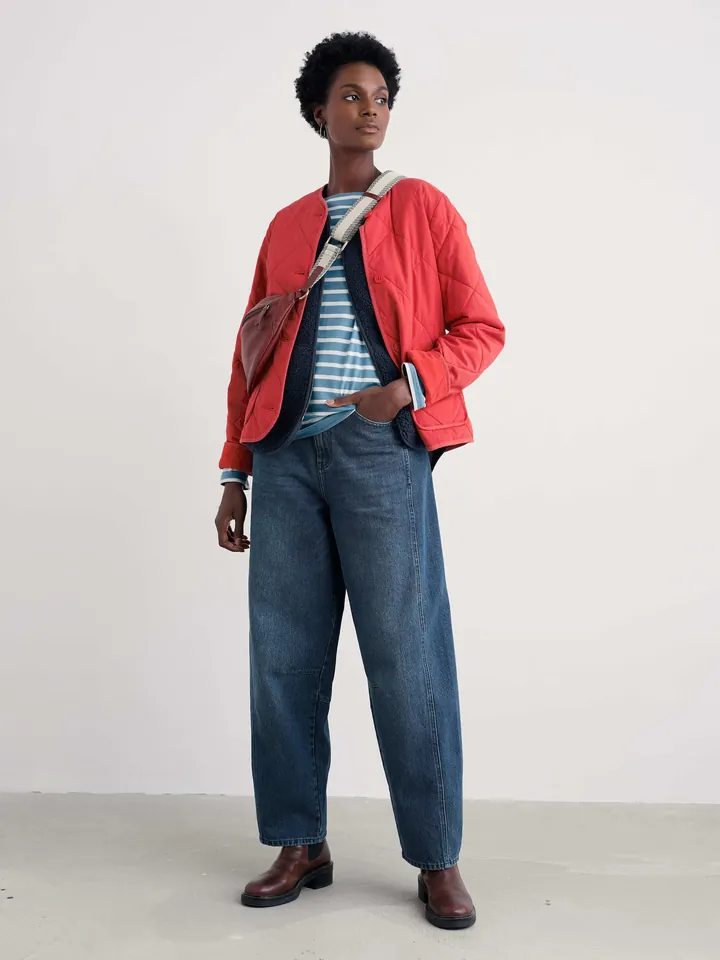 Seasalt Cornwall Chaqueta de entretiempo 'Swift Barn'  rojo
