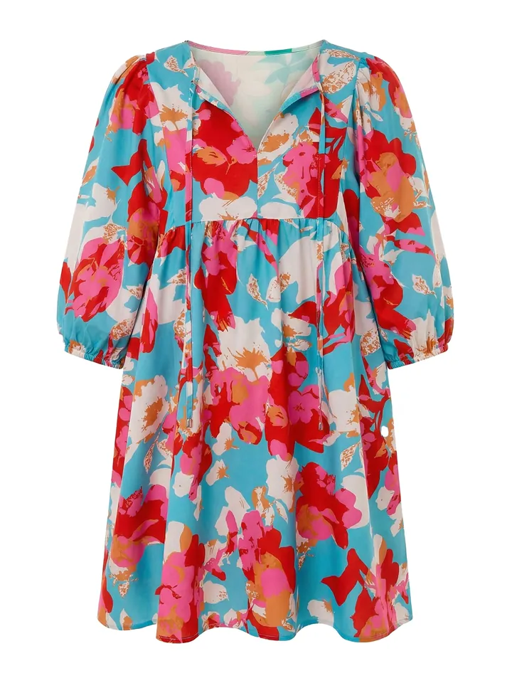 Imily Bela Vestido  azul claro / rosa claro / rojo / blanco