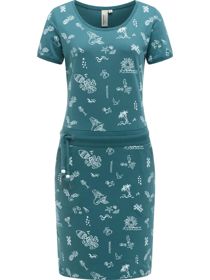 Ragwear Vestido de verano 'Baomi Summer' azul cian / verde pastel