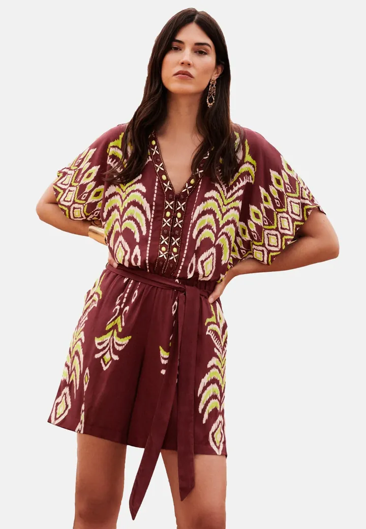 love & roses Jumpsuit chocolate