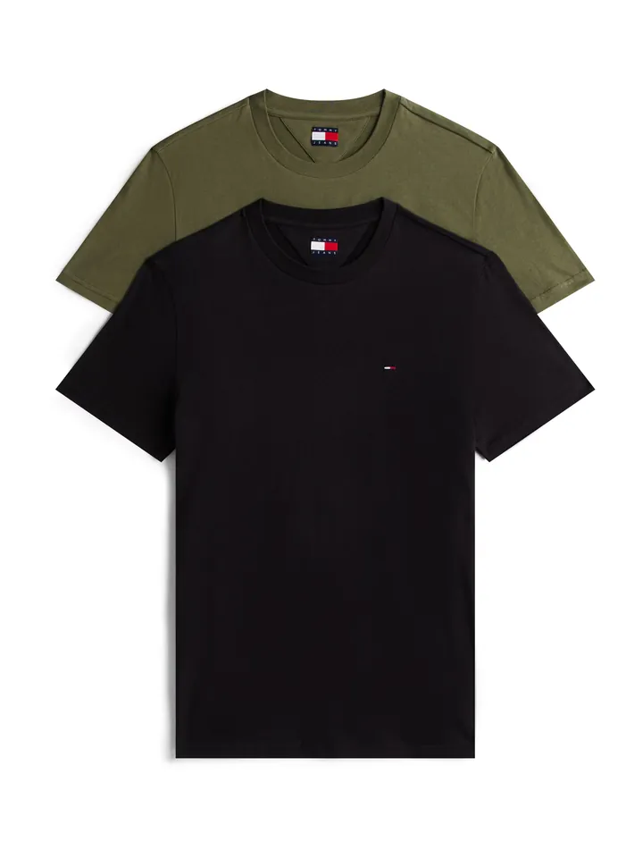 Tommy Jeans Camiseta  oliva / negro