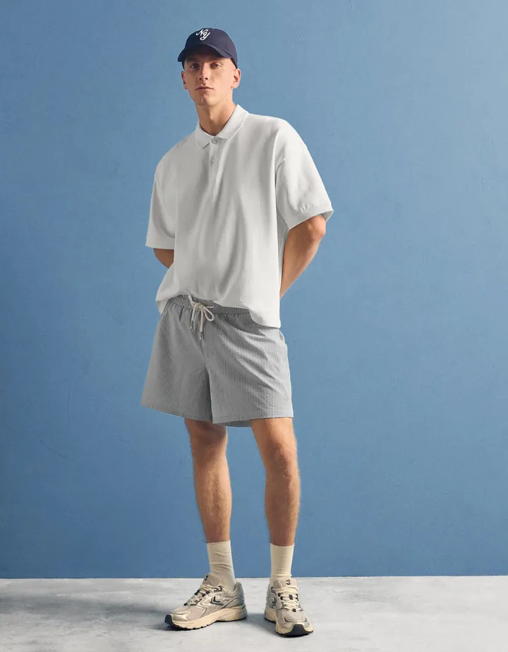 Bershka Bañador Boxy Hombre L Verde