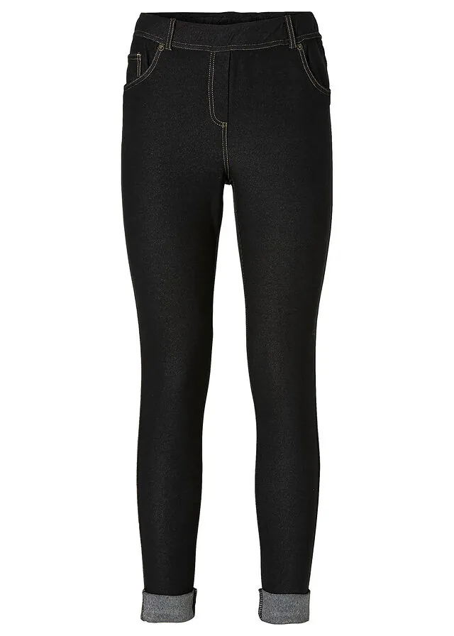 Jeggins con bajo vuelto