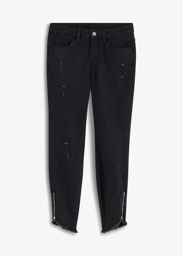 Vaqueros skinny, mid waist, elásticos