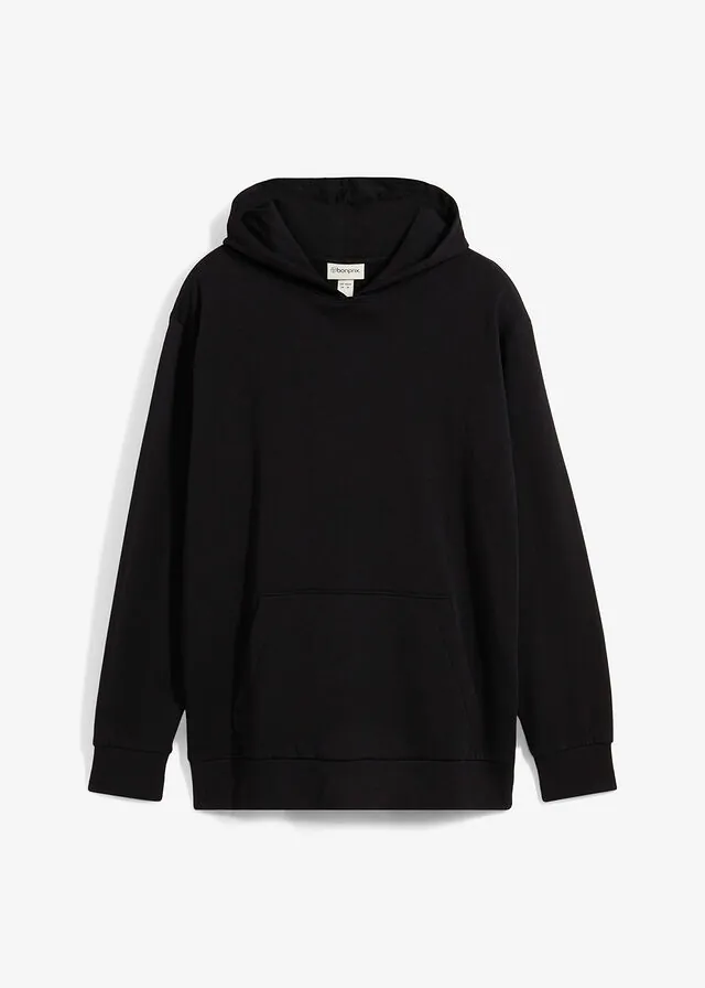 Sudadera con capucha de algodón orgánico puro, loose fit