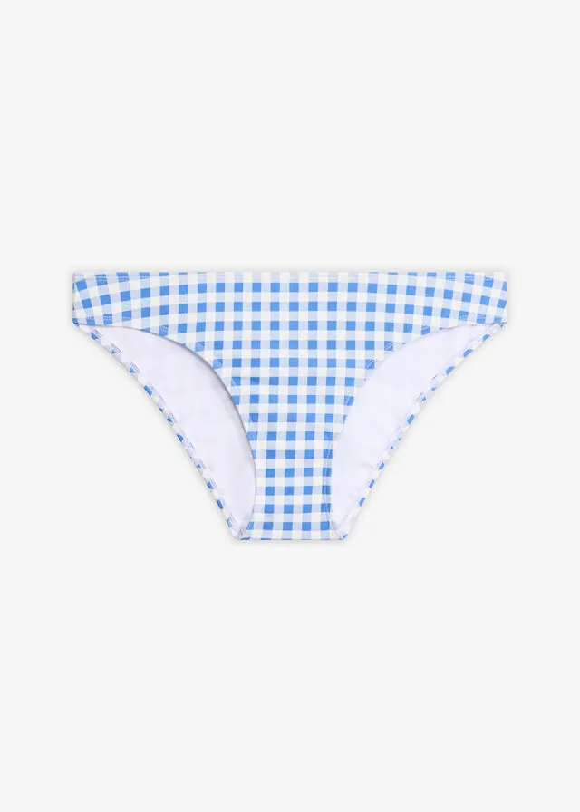 Braguita de bikini con diseño de cuadros