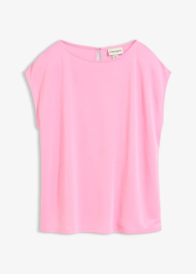 Camiseta holgada de suave mezcla de viscosa