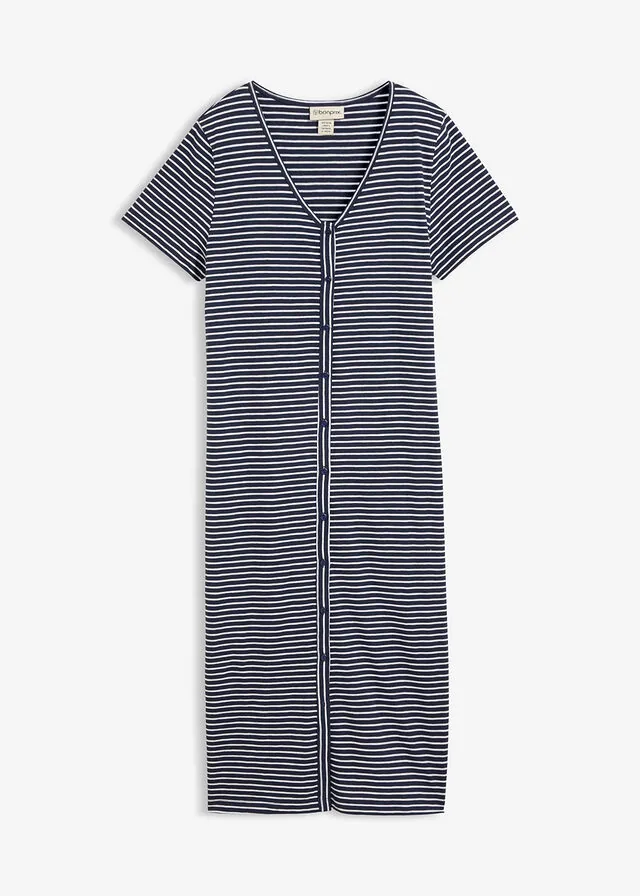 Vestido camisero de algodón orgánico puro