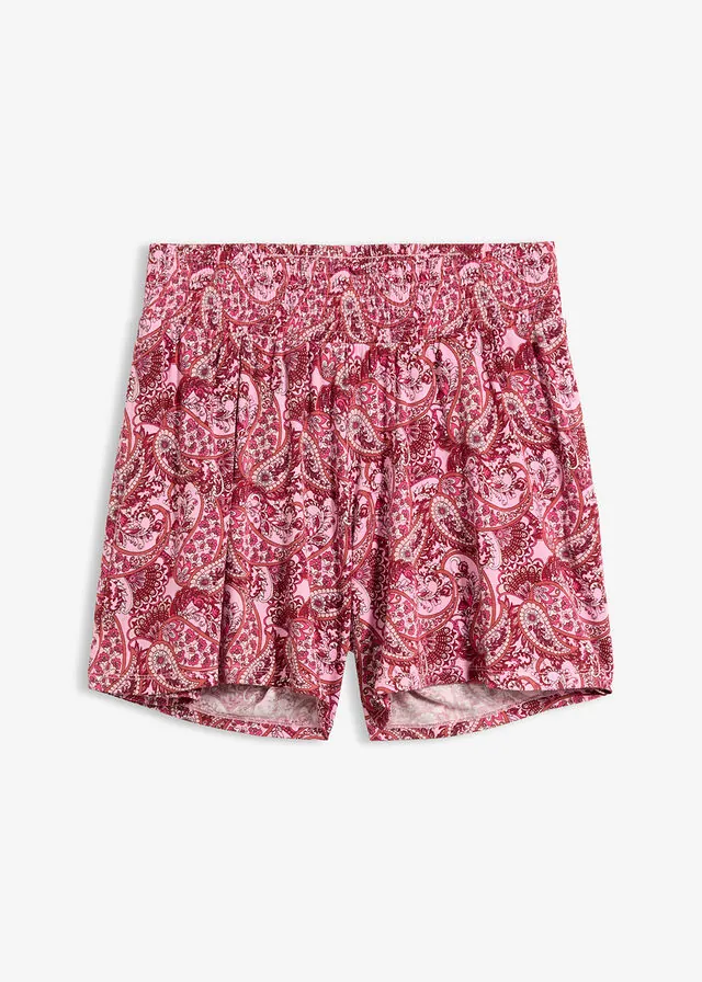 Pantalón corto de puto de viscosa fluida