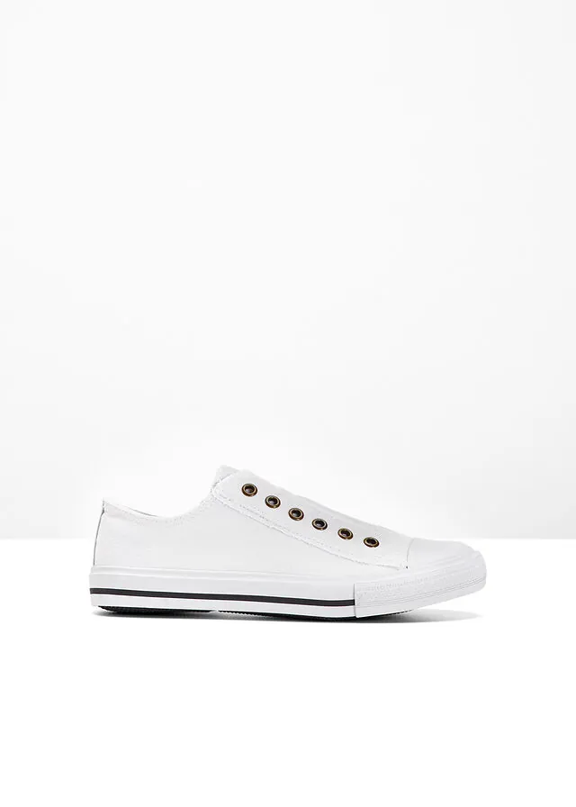 Zapatillas deportivas slip-on de lona de algodón