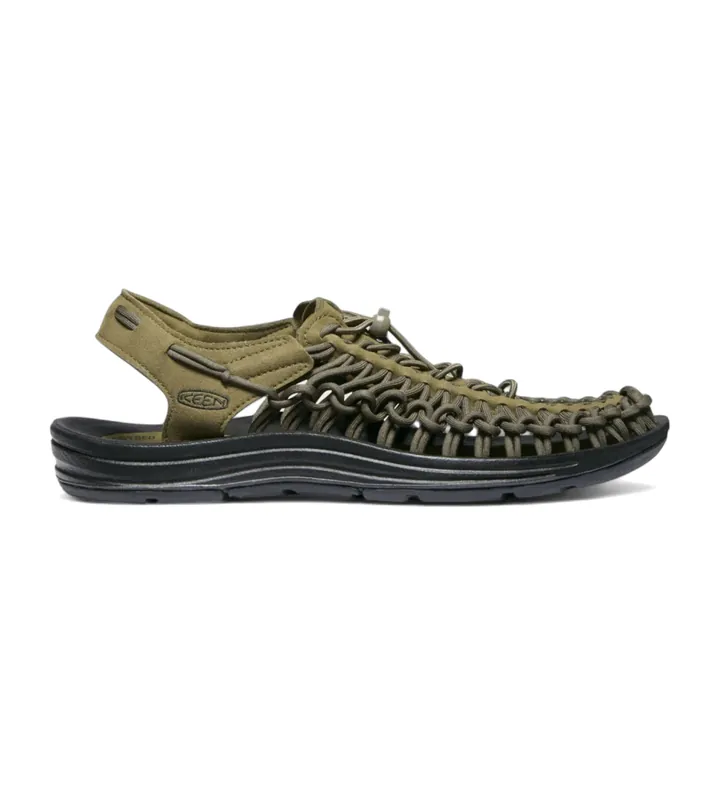 Keen para hombre. 1023381 Sandalias Uneek verde (40), Plano, Ninguno, Casual, Beachwear, Poliéster reciclado