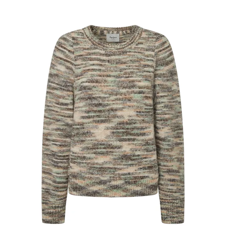 Pepe Jeans para mujer. PL702187 Jersey Hindy beige (M), Casual, Poliéster
