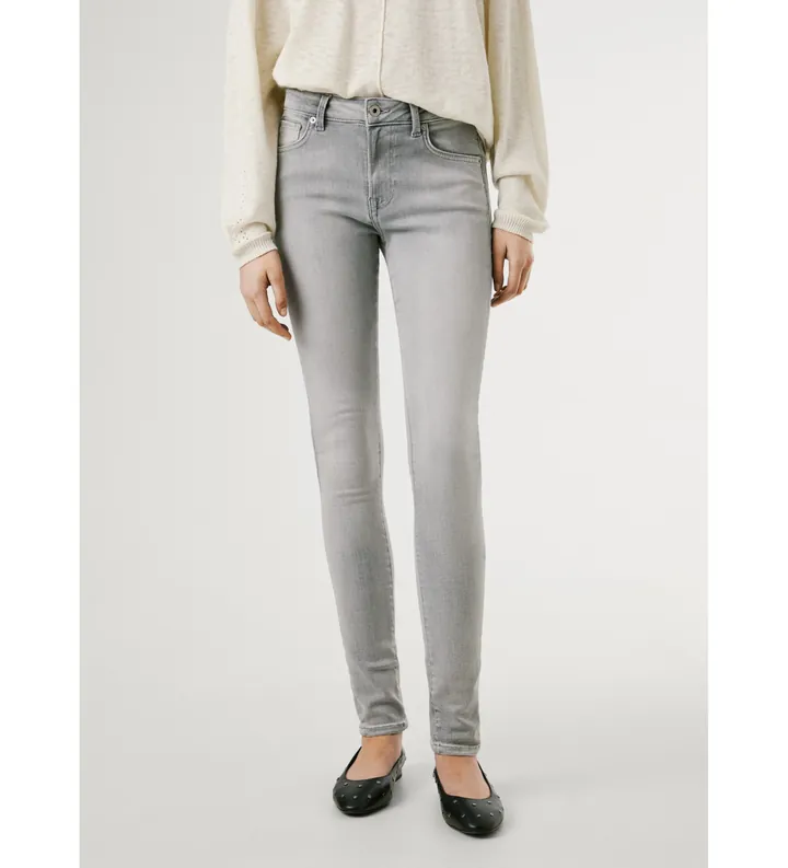 Pepe Jeans para mujer. PL2047288AA Jeans Skinny Regent gris (25/30), Casual, Algodón, Denim