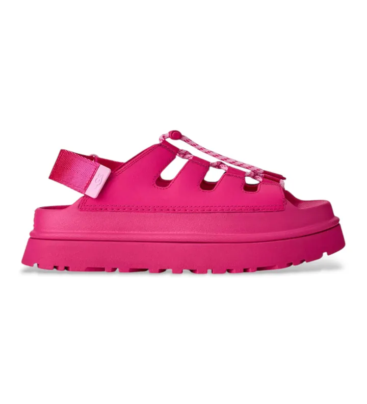UGG para mujer. 1179370 Sandalias GoldenGlow Toggle rosa (36), 3 a 5cm, Cordones, Casual, Sostenible, Poliéster reciclado