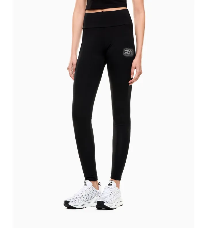 EA7 para mujer. 7W000950_AF12484 Leggings Visibility negro (L), Deportivo, Multideporte, Poliéster